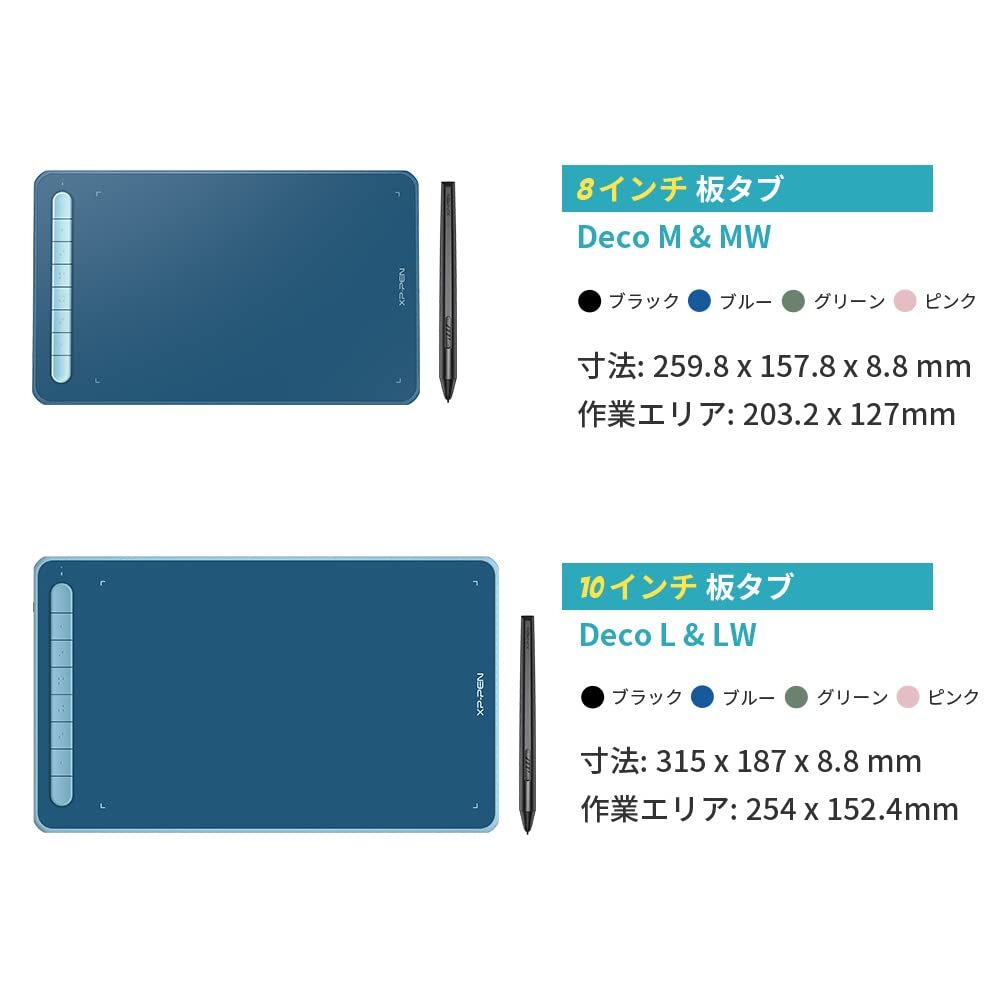 ☆8x5インチ X3チップ搭載ペン付 傾き検知 新登場！ ユーザー好評 長寿命仕