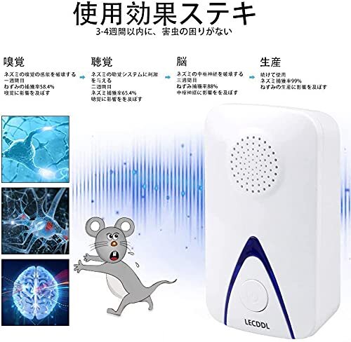 　駆除器 超音波式 虫除け器 鼠/ゴキブリ/コウモリなどに 害虫駆除器 ネズミ_画像7