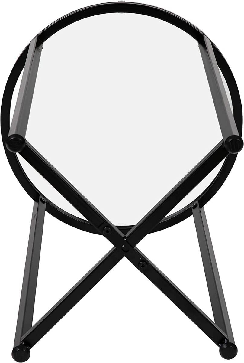 おすすめ モダンなデザイン サイドテーブル 強化ガラス 耐久性抜群 コンパクトデ