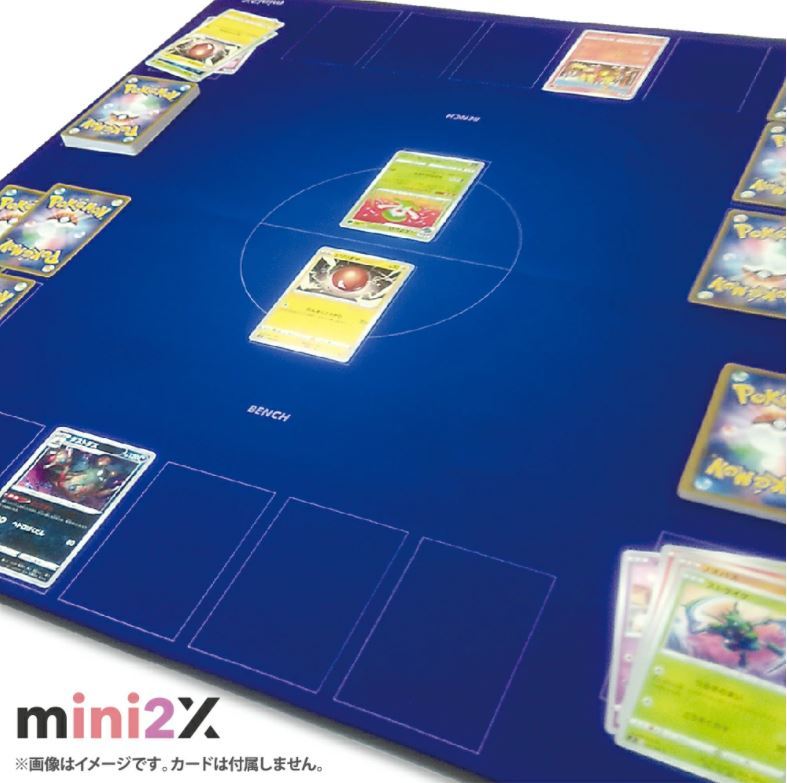 TCG ポケモンカード 用 ラバー プレイマット バトルフィールド フルサイズ 60×60cm ケース付き カードゲーム ポケカ ポケモン カード 用_画像2