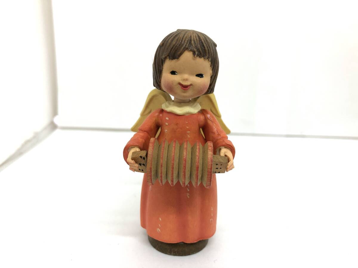 アンリ人形 ANRI TORIART イタリア製 木製 天使の音楽隊 7体 / 木彫り人形_画像5