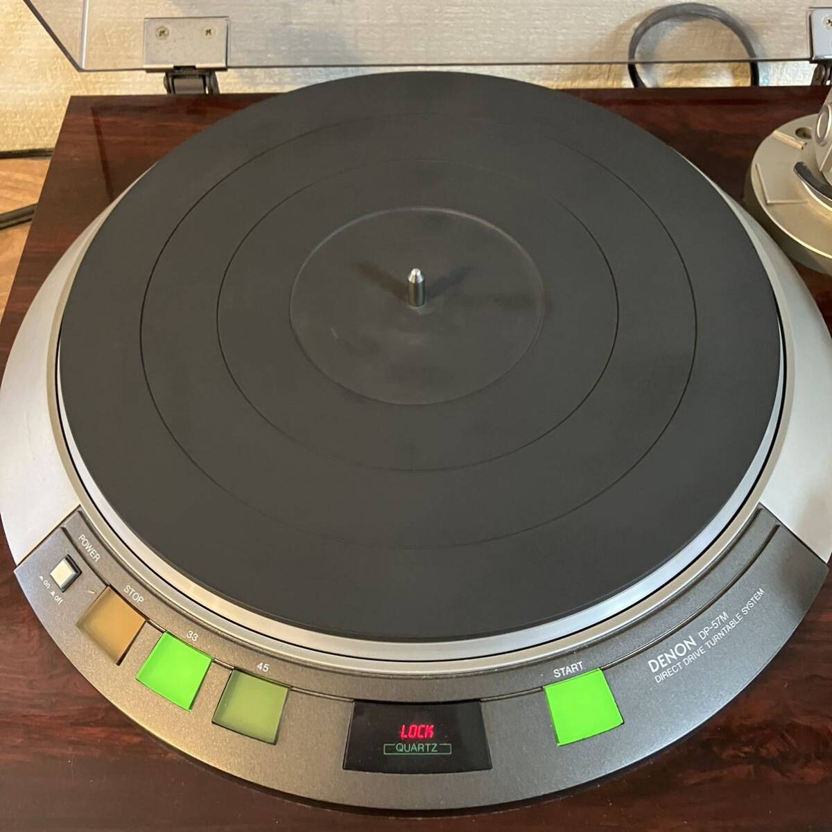 A 一部動作確認 現状品 DENON レコードプレーヤー DP-57M audio-technica レコード針 AT30E LS-12 デノン_画像4