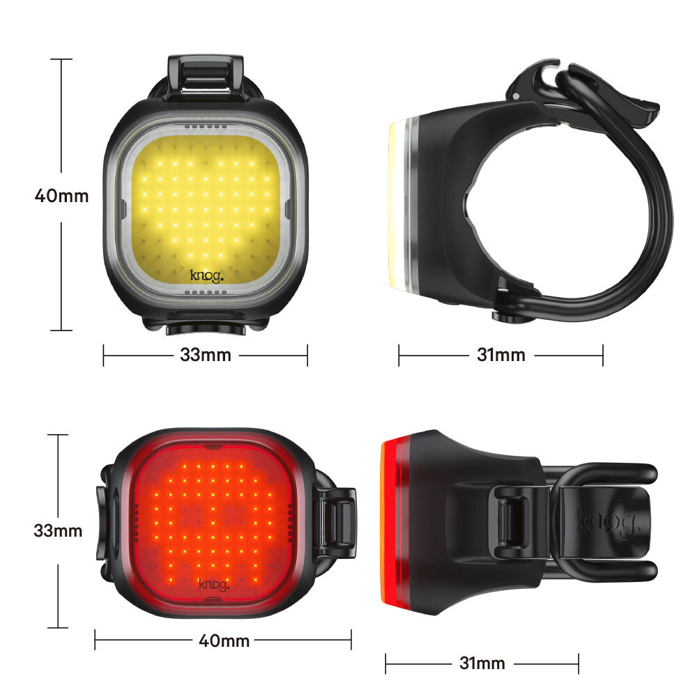 【新品未使用】knog. (ノグ)－BLINDER MINI REAR BIKE LIGHT 30LM Square ブラインダーミニ 自転車リアライト スクエア 30ルーメン_画像7