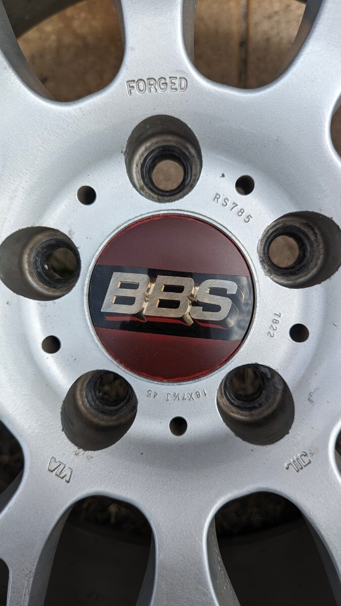 BBS 鍛造 RS785 18インチ 7.5J +45 PCD114.3 4本_画像6