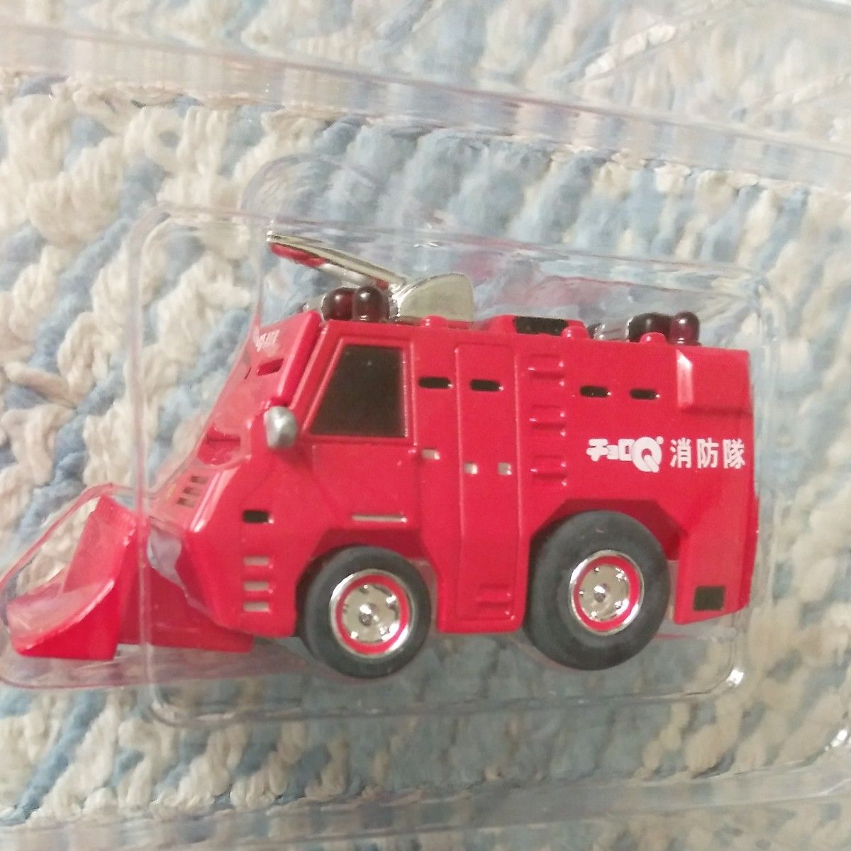 チョロQ消防隊　耐熱救助車　はしご車　内部メカ備品が満載　超マニアックチョロQ TAKARA
