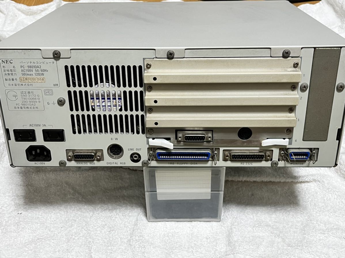 ■NEC PC-9801DA2 Cx486DLC/RAM 5.6MB【コンデンサ、バッテリ交換済】の画像6