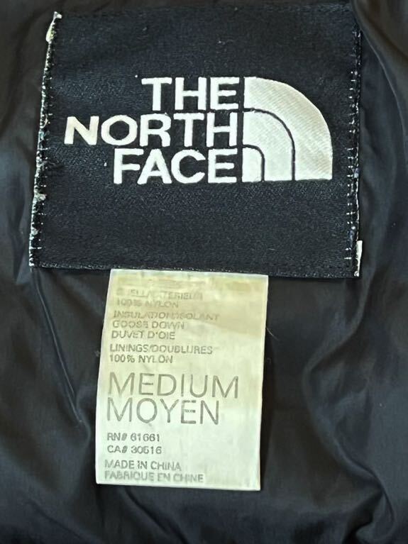 THE NORTH FACE ノースフェイス 肉厚ダウンジャケット 黒 　ヴィンテージ品　黒　ブラック　Mサイズ_画像4
