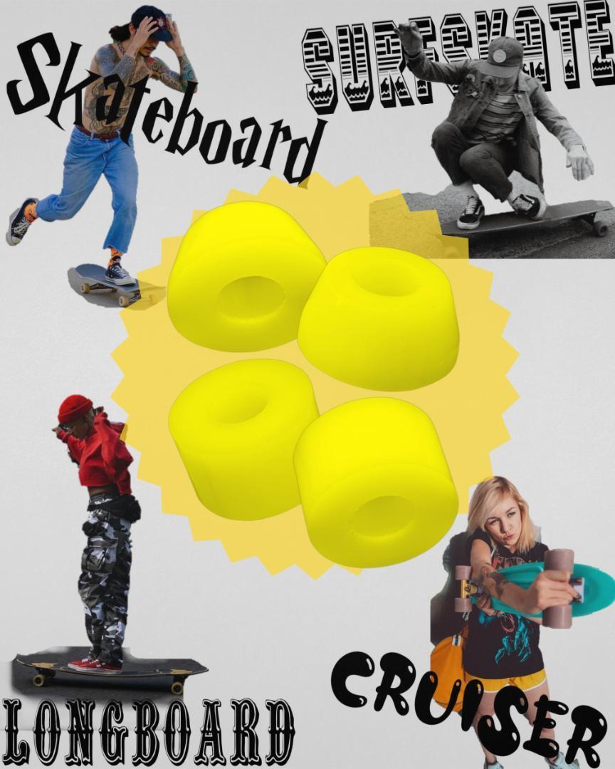 skateboard bush rubber soft soft .85a skateboard pe knee 