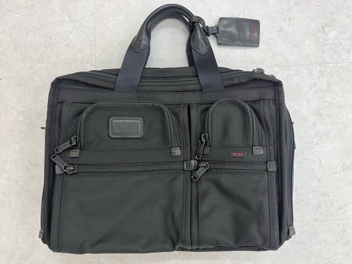 #3091 TUMI トゥミ 2WAY ハンドバッグ ビジネスバッグ ブリーフケース ショルダーバッグ ブラック 黒系 書類 鞄 A4　PC可　大容量_画像1