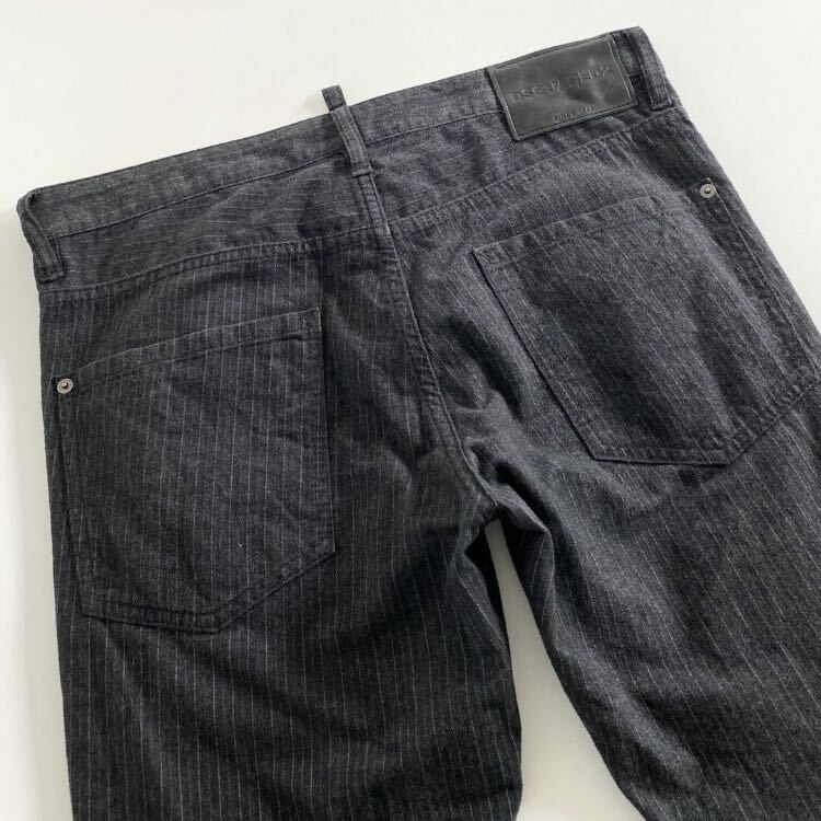 ◯12d15 《美品》 DSQUARED2 ディースクエアード イタリア製 S71LB0564 COOL GUY JEAN ストレートテーパードパンツ ボトム 46 グレー_画像4