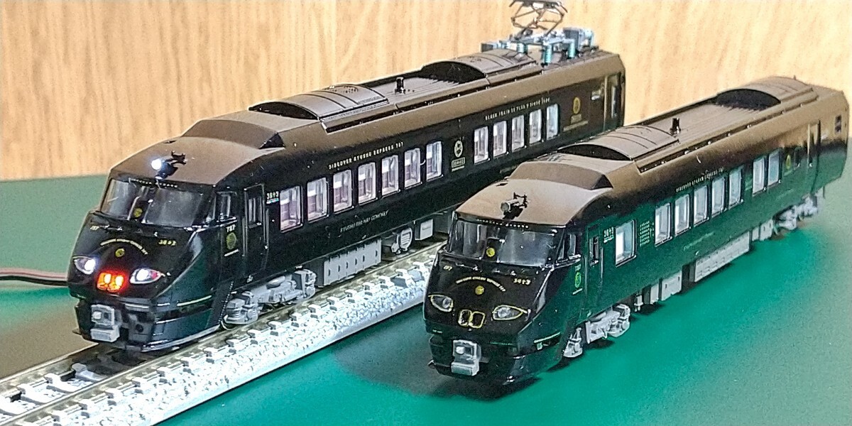 KATO リレーつばめ 改造 JR九州 787系 観光列車 36+3 6両 ツヤあり光沢塗装 LED室内灯 高輝度ライトつき_画像1