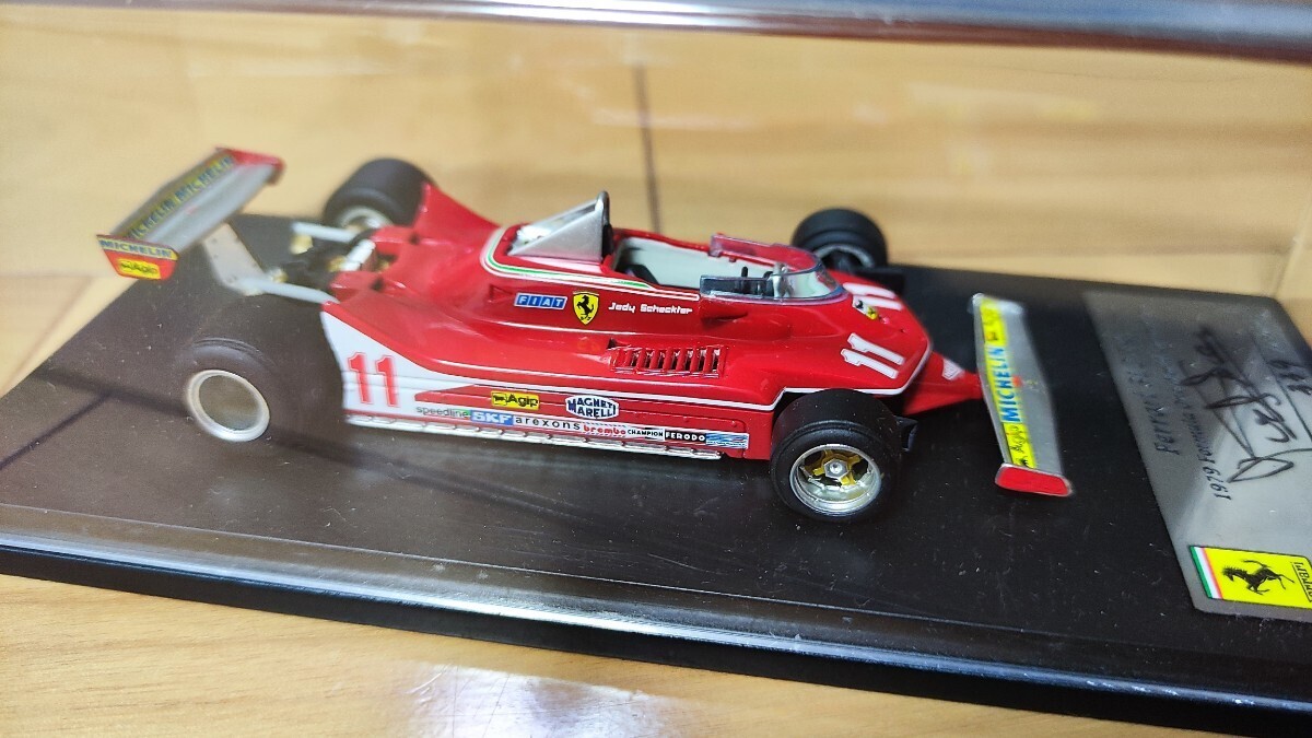1/43 フェラーリ312T4 #11 J.シェクター　サイン入り 【フジミ/TSM】1/43 Ferrari 312T4 No.11 1979 Jody Scheckter_画像2