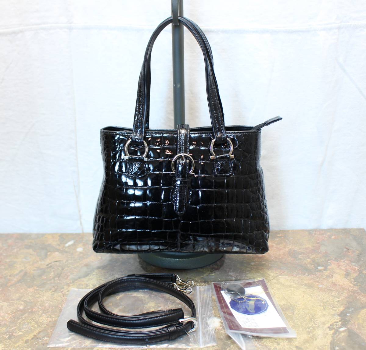 新品即決 SHOULDER 2WAY LEATHER CROCODILE MARC JRA BAG JAPAN/JRA