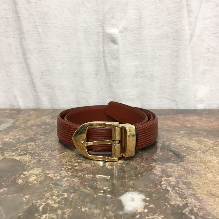 LOUIS VUITTON R15003 CT1923 EPI LEATHER BELT MADE IN FRANCE/ルイヴィトンエピサンチュールレザーベルト