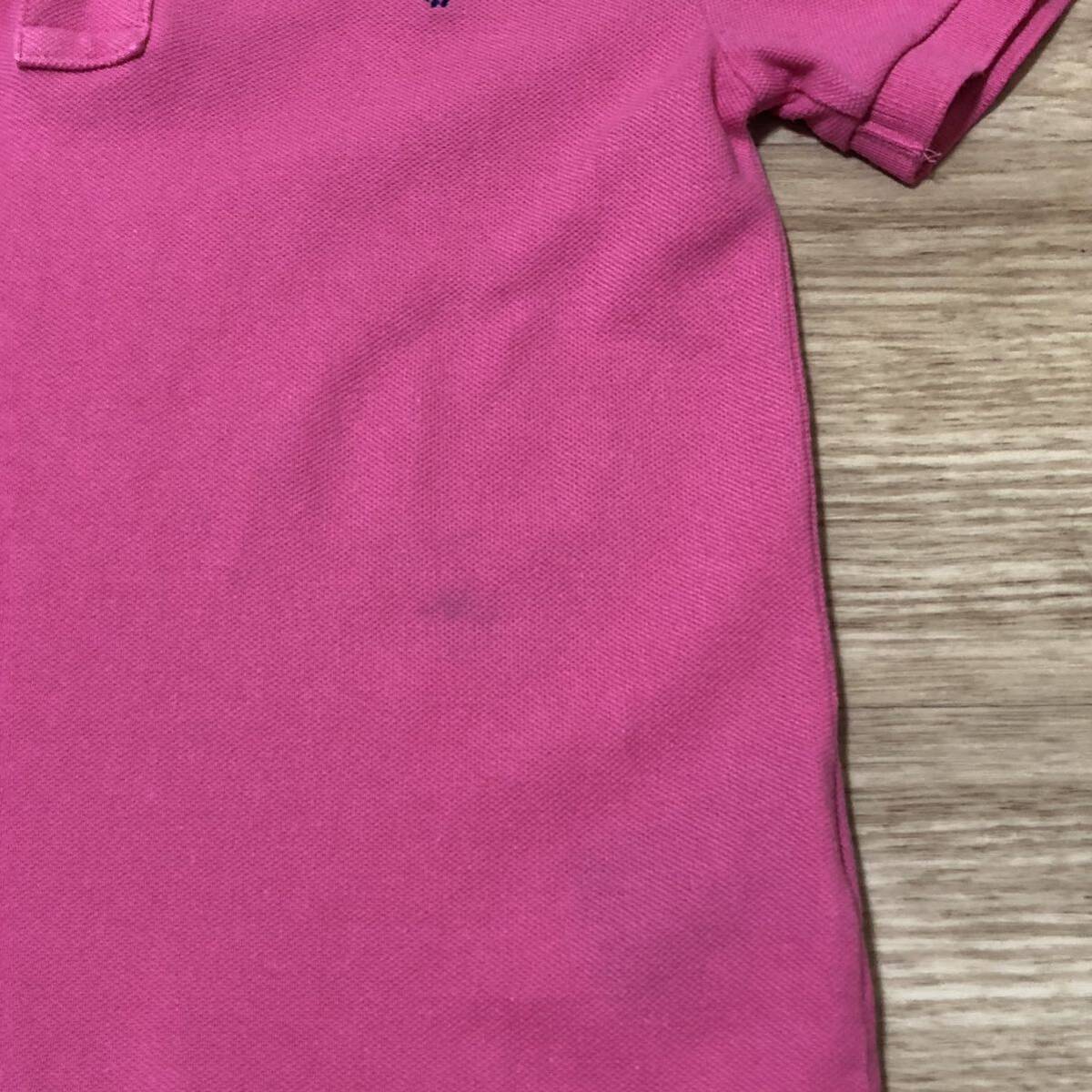 【送料無料】POLO RALPH LAUREN 半袖ポロシャツ ピンク　キッズ6サイズ　ポロラルフローレン