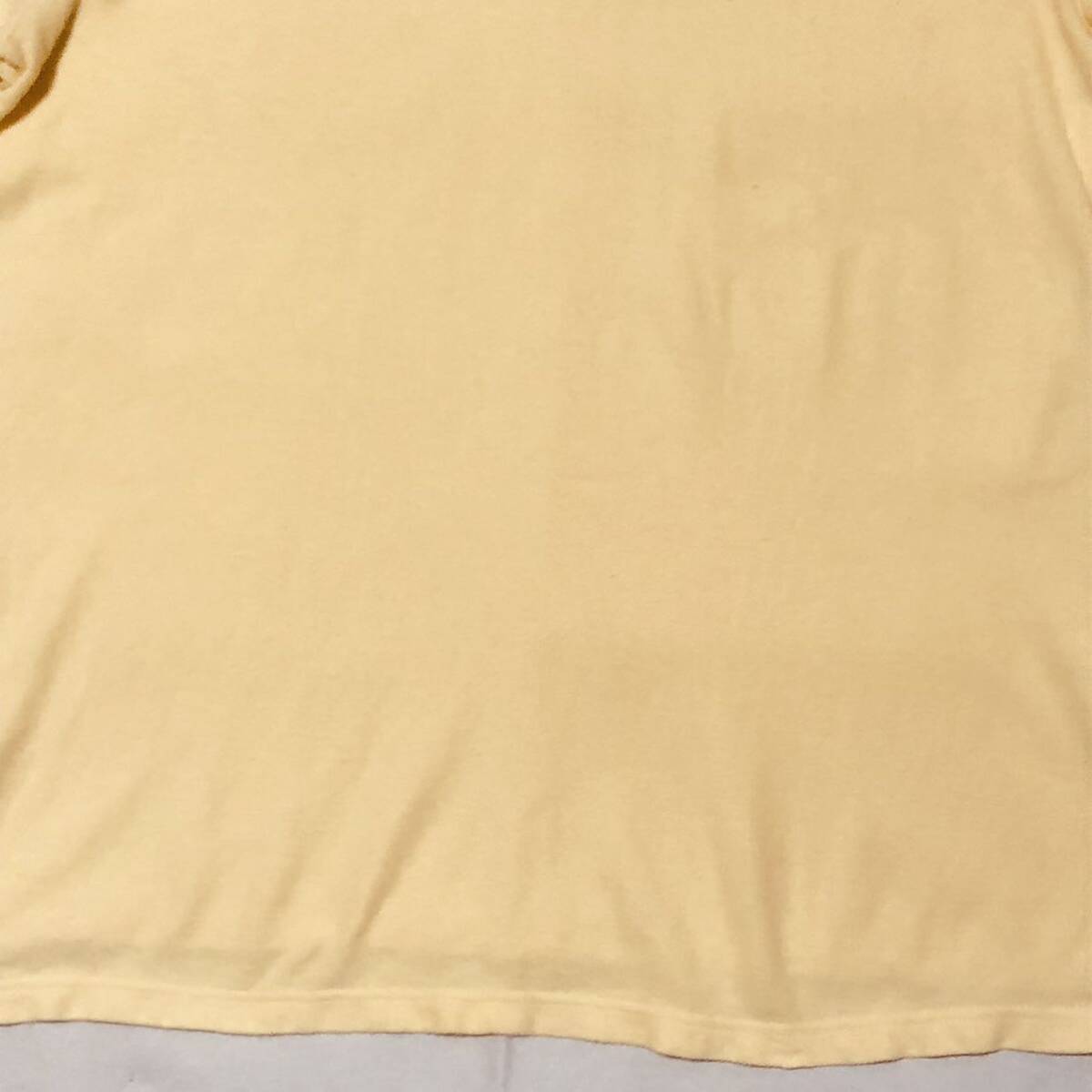 【送料無料】90s CHAPS RALPH LAUREN 半袖ポロシャツ 黄色　メンズXLサイズ　チャップスラルフローレン_画像10