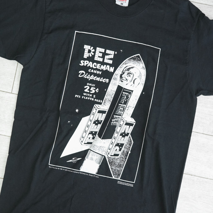 ★美品 古着 90sビンテージ USA製 PEZ spaceman ペッツ スペースマン Tシャツ M★_画像1