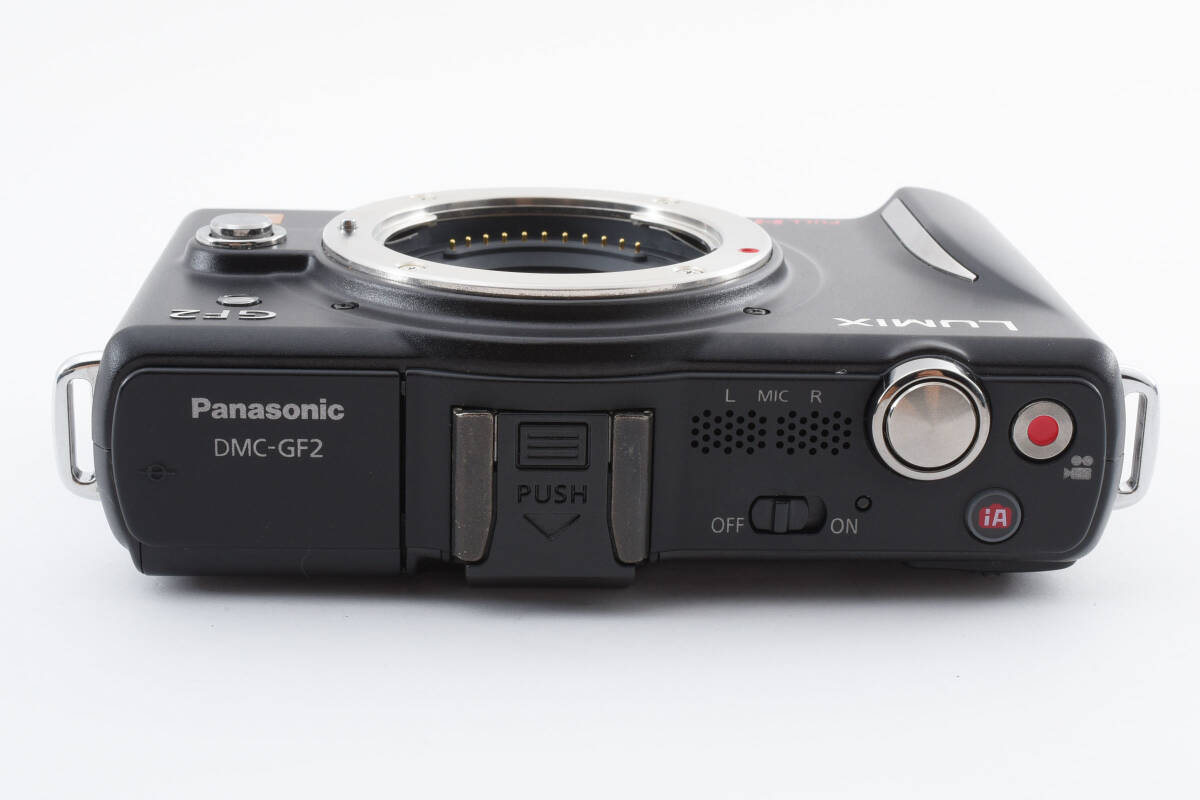 Panasonic Lumix DMC-GF2 12.1MP ミラーレス デジタル カメラ ボディ ブラック ケース付き パナソニック 256の画像7
