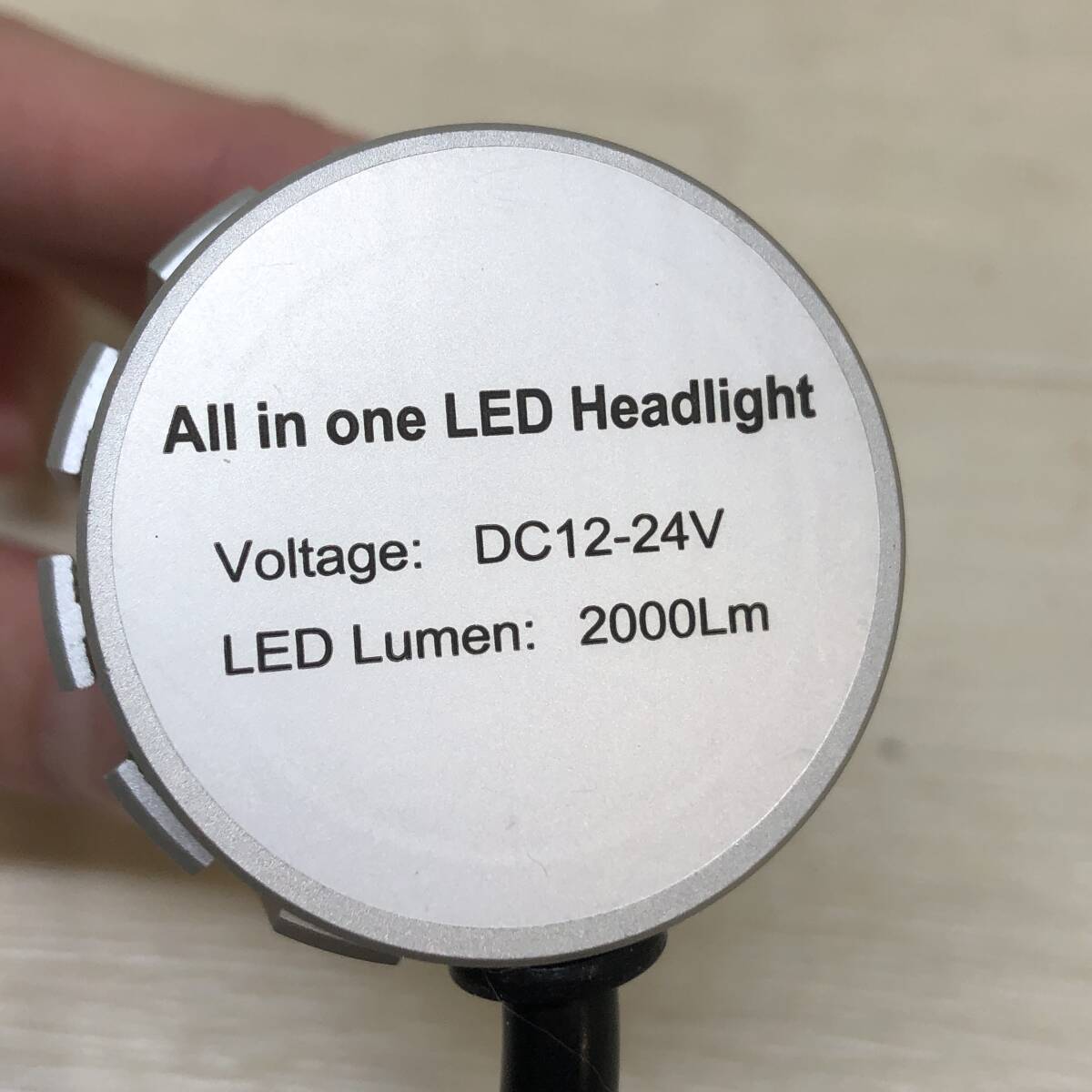 △LEDヘッドライト DC12-24V 2000Lｍ バルブ ヘッドランプ フォグランプ LED パーツ 部品 カスタム カー用品 現状品△C73607_画像4