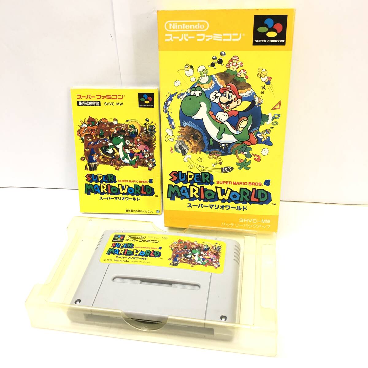 ♪Nintendo 任天堂 スーパーマリオワールド スーパーファミコン スーファミ ゲームソフト ゲーム 動作未確認 現状品♪G23768_画像1