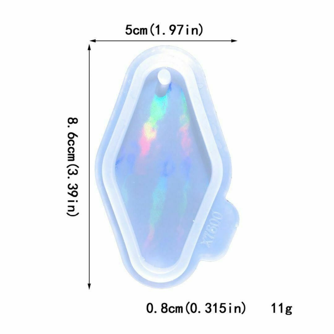 大人気 新品 ホテルタグ型 ホログラム シリコンモールド キラキラ ハンドメイド 推し活  UVレジン レジン シリコンモチーフ 