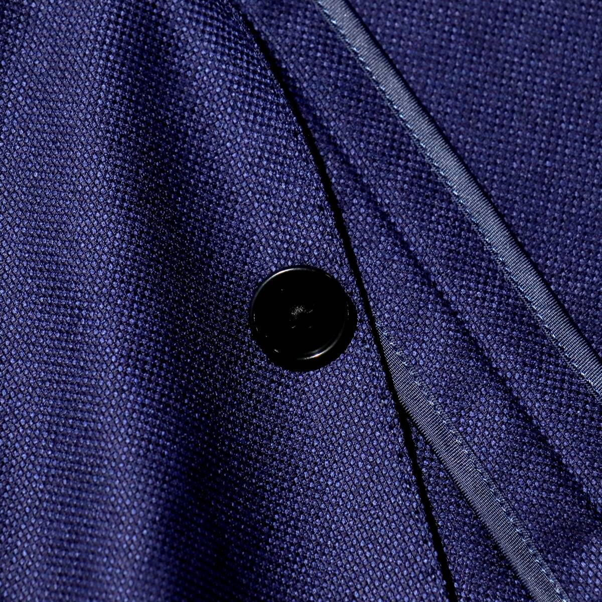  pressure volume. lustre!!! spring summer top class [ universal Language ].[Zegna/ Zegna ] silk cloth * navy tailored jacket navy blue blaser 44 S