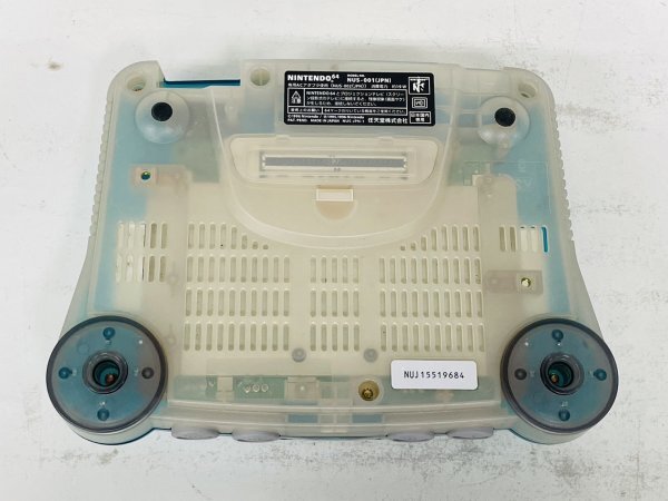 【動作確認済み・送料無料】Nintendo 64 クリアブルー 本体 コントローラー ACアダプタ AVケーブル NUS-001 ニンテンドー_画像6