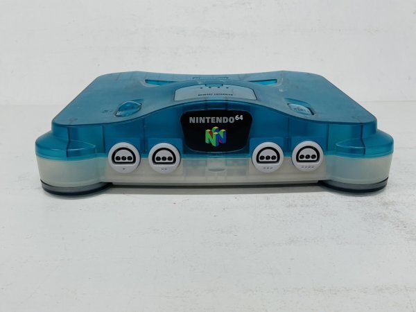 【動作確認済み・送料無料】Nintendo 64 クリアブルー 本体 コントローラー ACアダプタ AVケーブル NUS-001 ニンテンドー_画像3