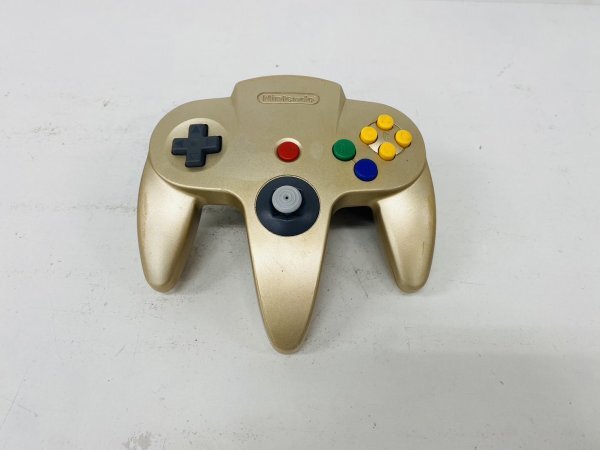 【動作確認済み・送料無料】Nintendo 64 ゴールド 金 本体 コントローラー ACアダプタ AVケーブル NUS-001 ニンテンドー_画像7