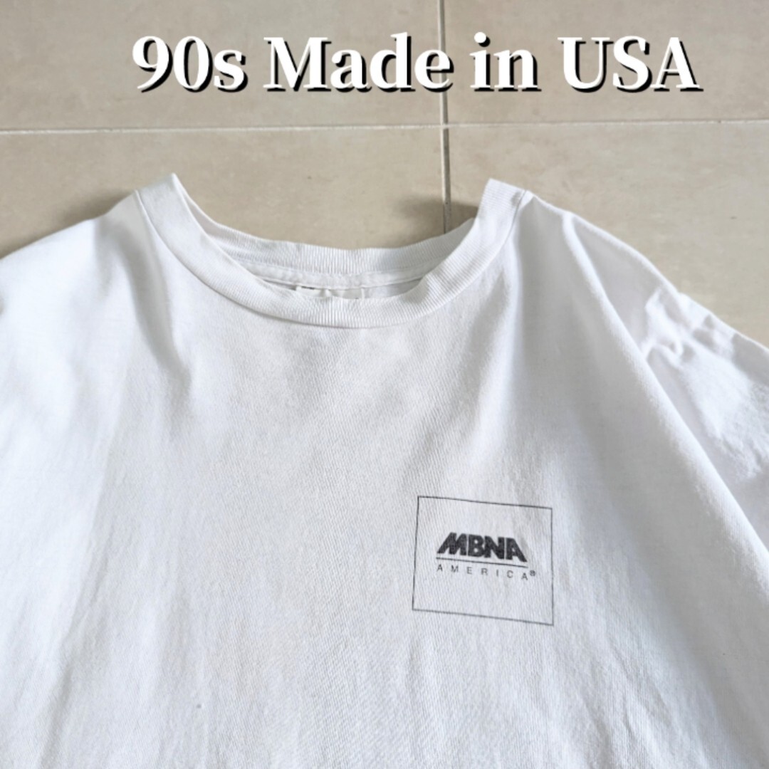 90s USA製　MBNA　サッカー　Tシャツ シングルステッチ ONEITA　XL 　_画像1