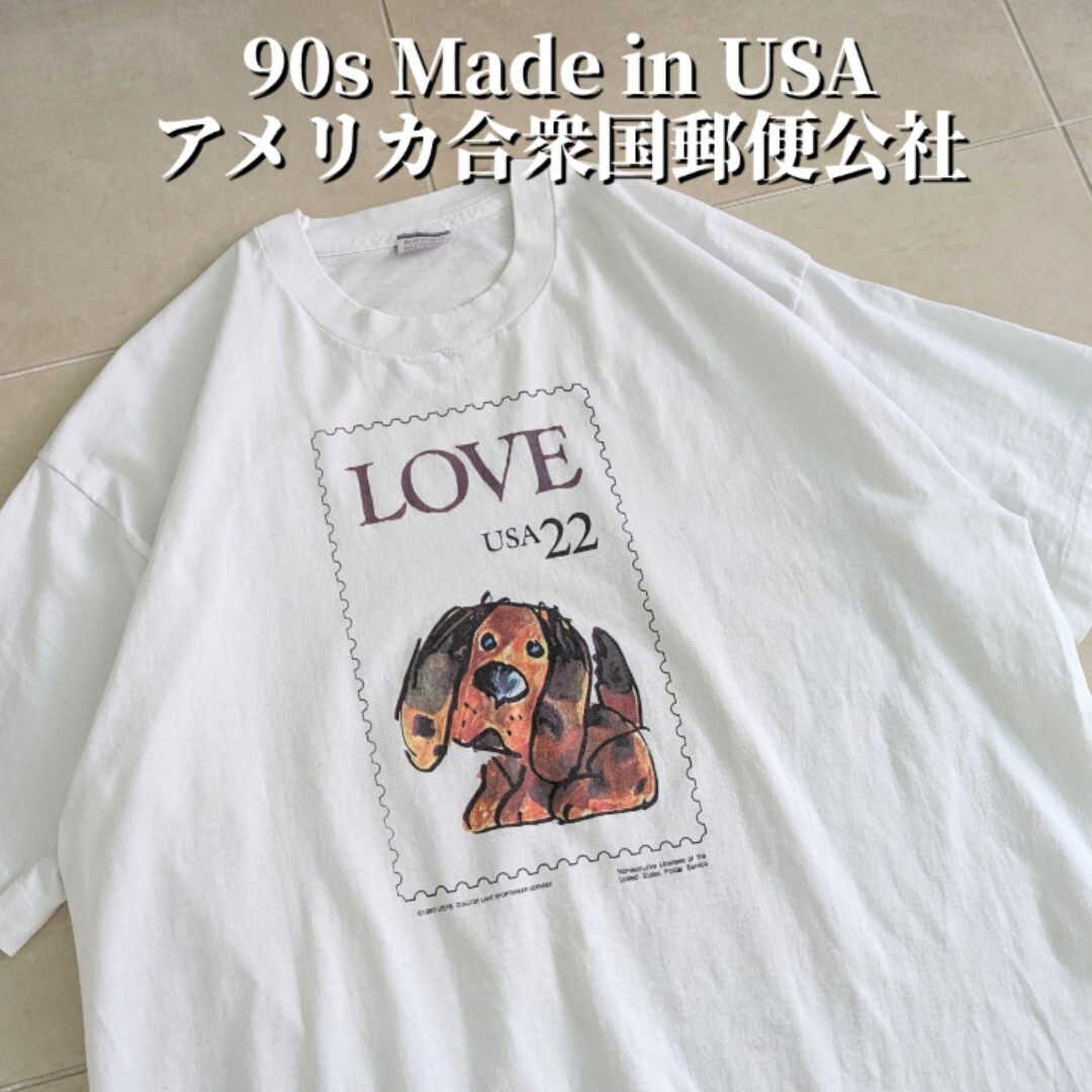 80s USA製 USPS アメリカ合衆国郵便公社 Tシャツ シングルステッチ　XL_画像1