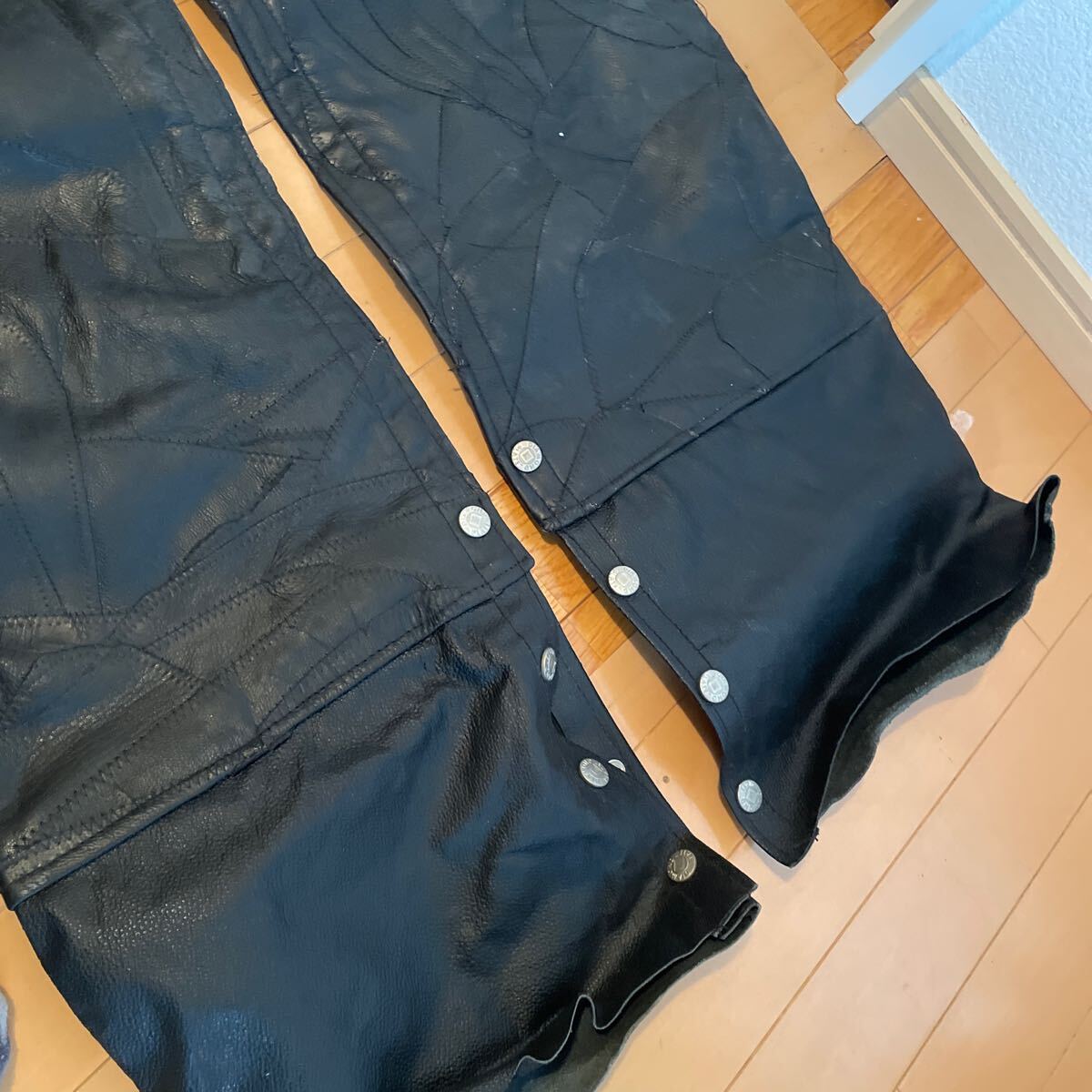  leather chaps M size american Harley .