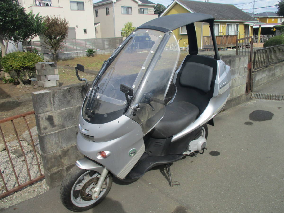 ベネリー アディバ125 屋根付 格納可能 不動車 レストア 部品取りなどに 現状売り切り！の画像2