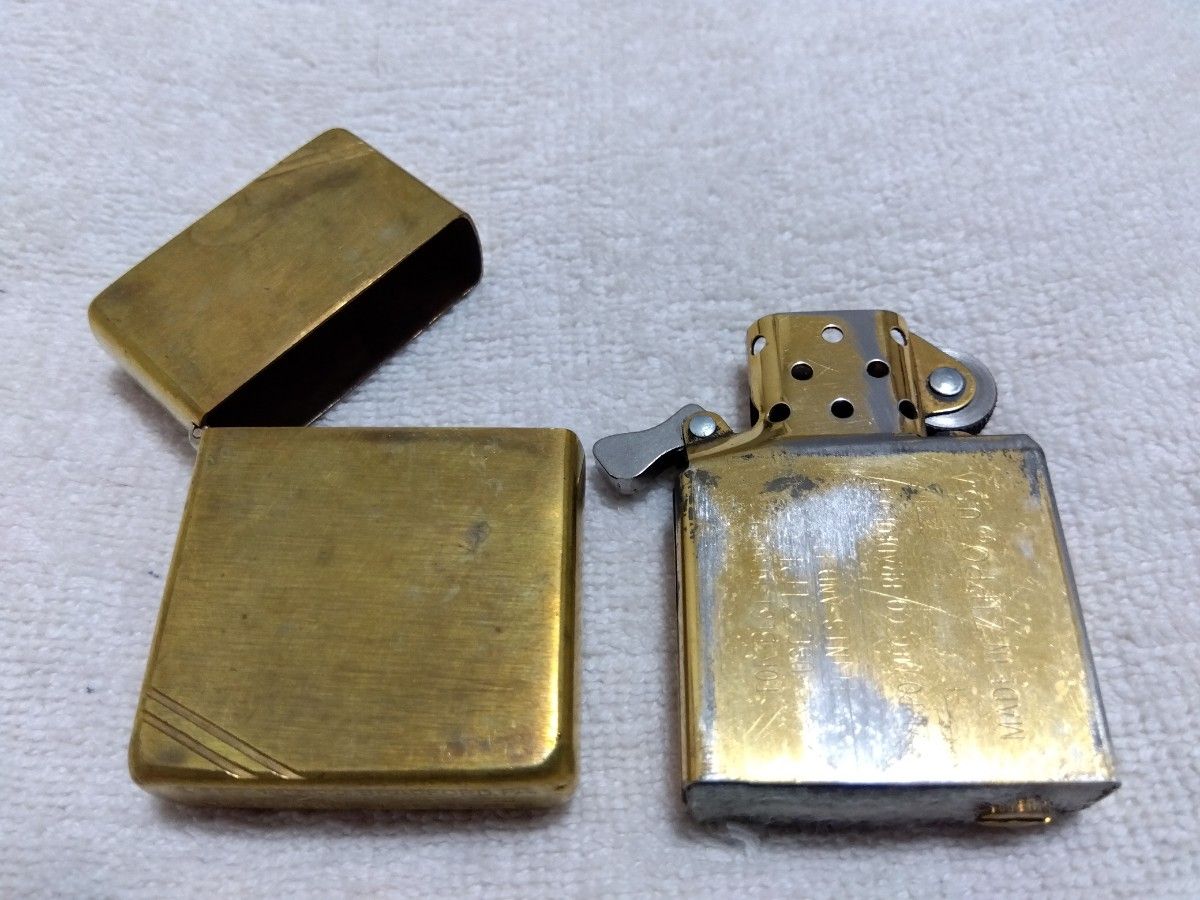 ZIPPO  ジッポ ライター ダブルライン ゴールドカラー