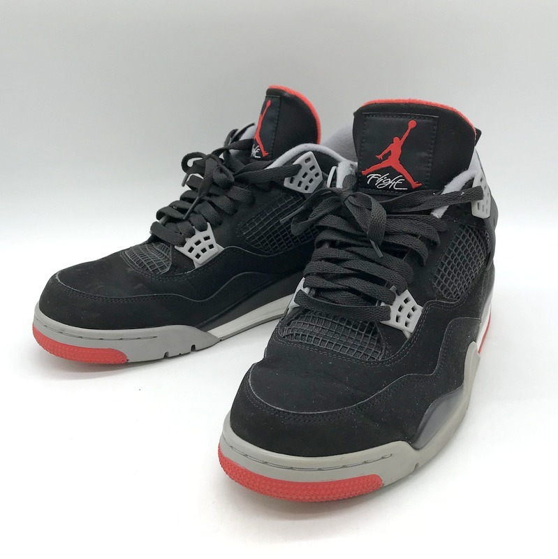 NIKE AIR JORDAN4 RETRO スニーカー 308497-060 ハイカット シューズ ロゴ カジュアル ストリート メンズ 29cm ナイキ 靴 B10200◆_画像1