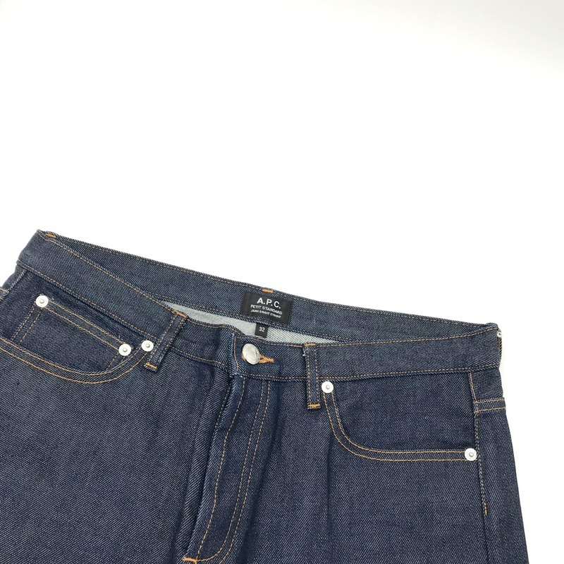 A.P.C. デニムパンツ 美品 149947 PETIT STANDARD JEAN D ROIT ETROIT Gパン ジーンズ サイズ32 L相当 アーペーセー ボトムス A10193◆_画像3