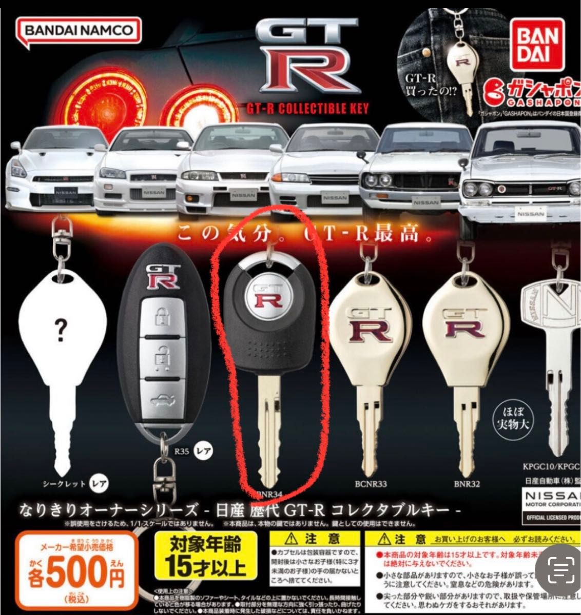 日産　なりきりオーナーシリーズ　コレクタブルキー　R34