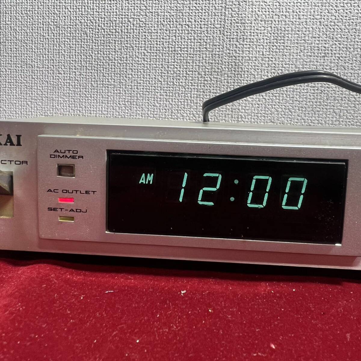 2棚001 アカイ AKAI ELECTRIC DT-120 オーディオタイマー 50 60Hz 日本製 レトロ 通電OK 現状品_画像2