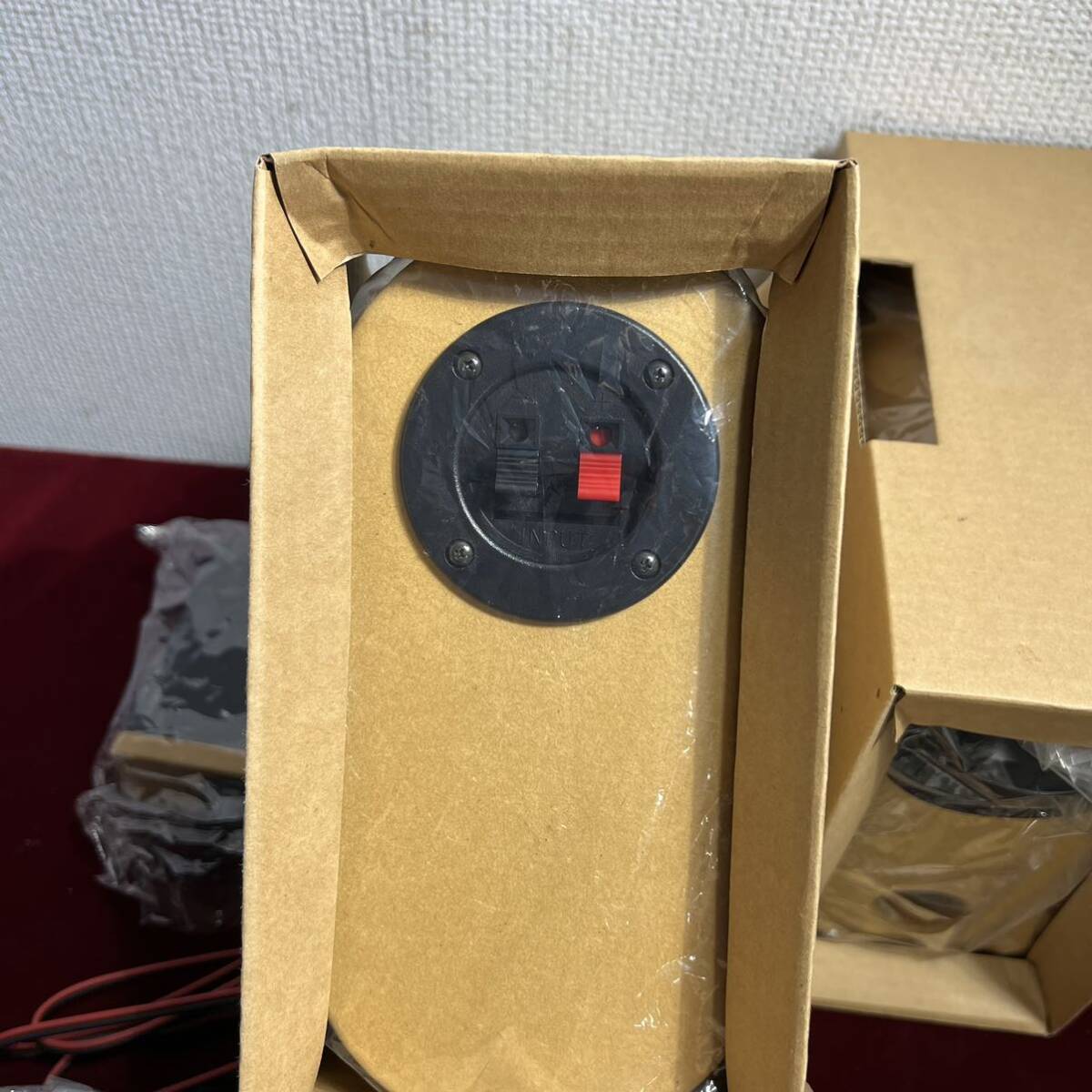 f30 加藤晴之さんの 紙筒スピーカー & アンプセット 日本製 通販生活 カタログハウス　中古美品_画像3