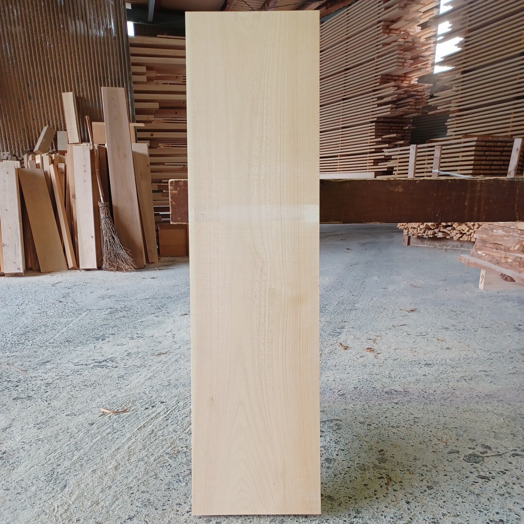 B-1695【100.5×26.3×3.5cm】国産ひのき　板　まな板　テーブル　棚板　看板　一枚板　無垢材　桧　檜　DIY