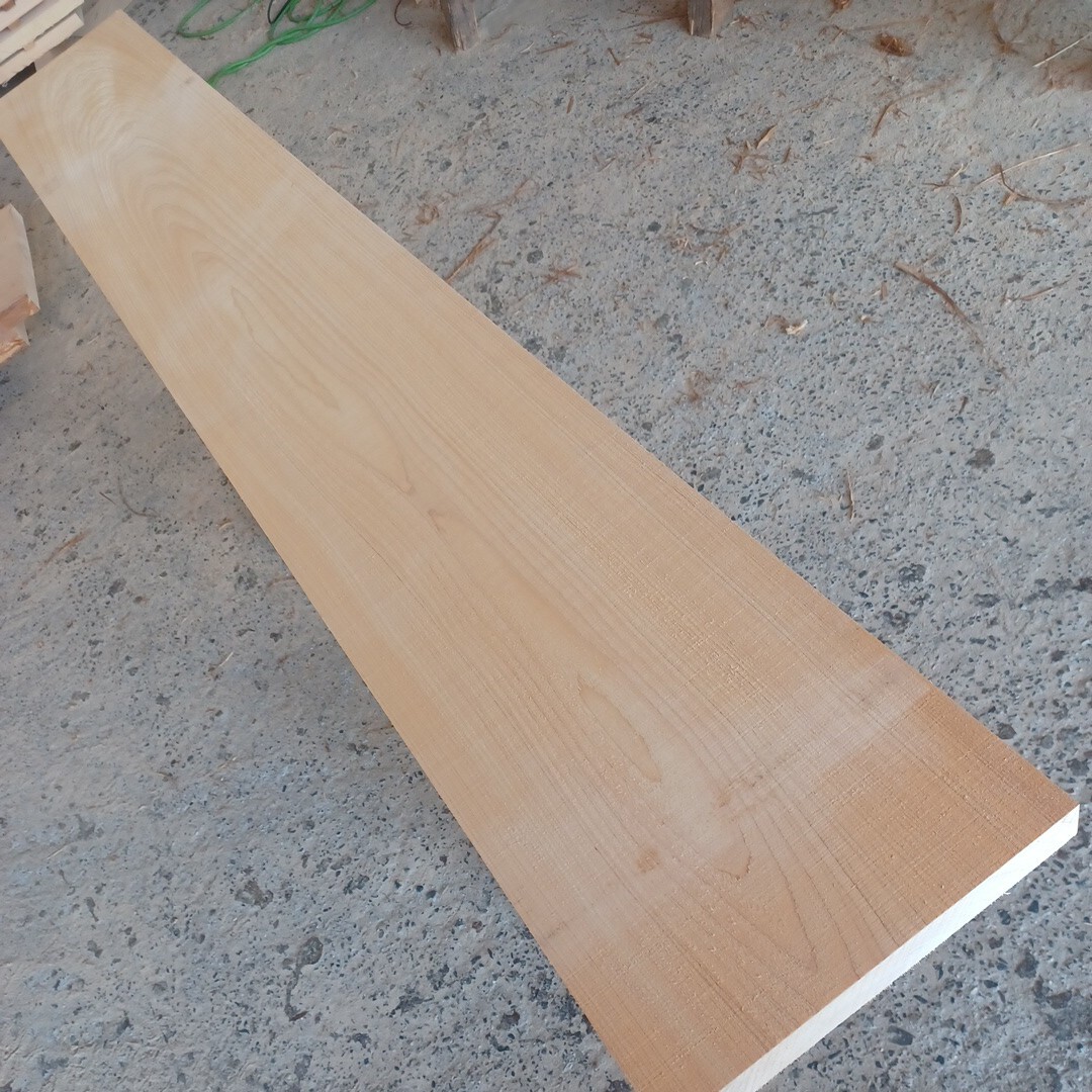 B-1640【179.5×25.5×3.5cm】国産ひのき　板　カウンター　テーブル　棚板　看板　一枚板　無垢材　桧　檜　DIY_画像1