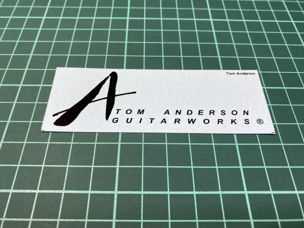 Tom Anderson ネックヘッド ロゴ デカール ホワイト #DECAL-TOMANDERSON-LOGOW_画像2