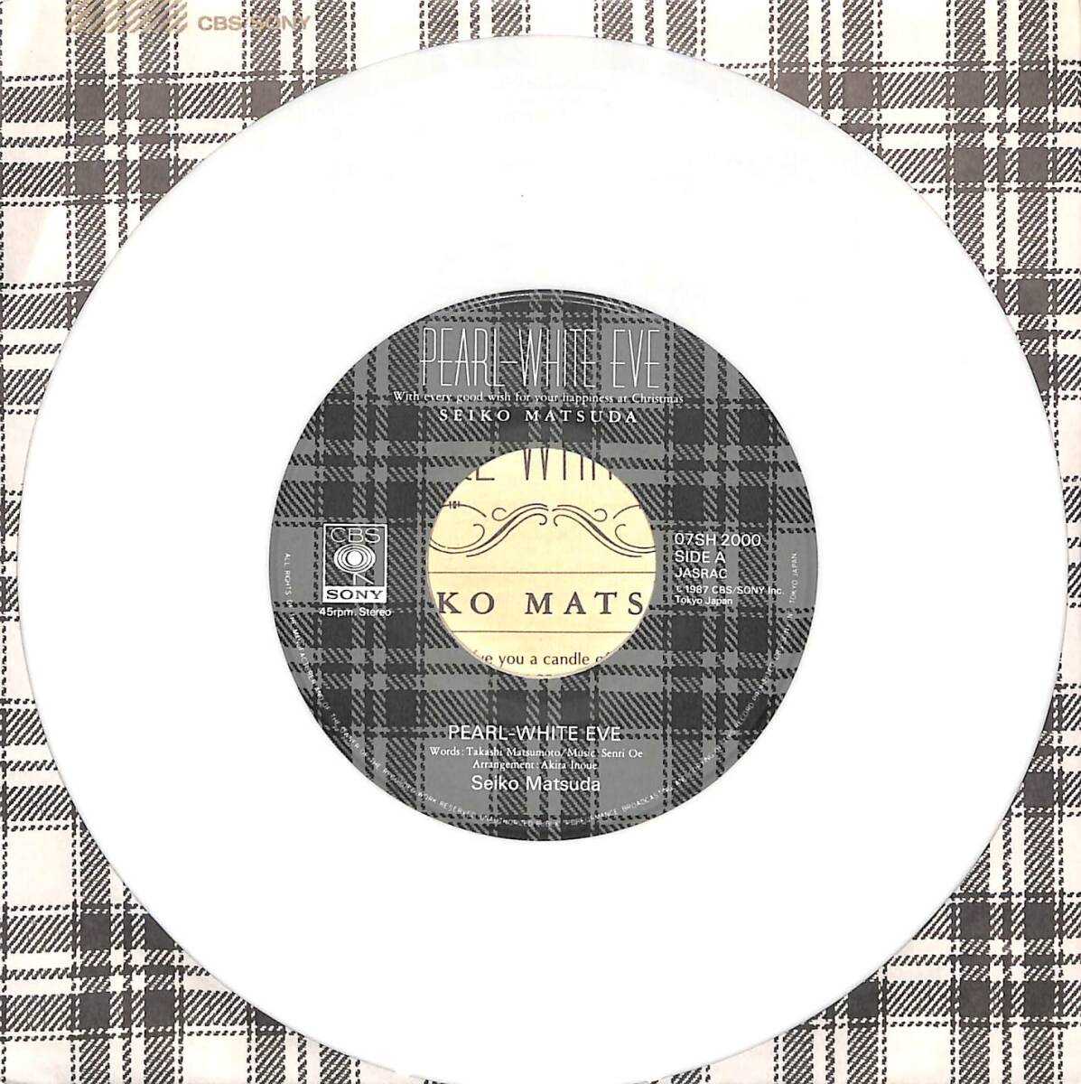 iw1028/EP/カード付/カラー盤/松田聖子/パール・ホワイト・イヴ_画像4