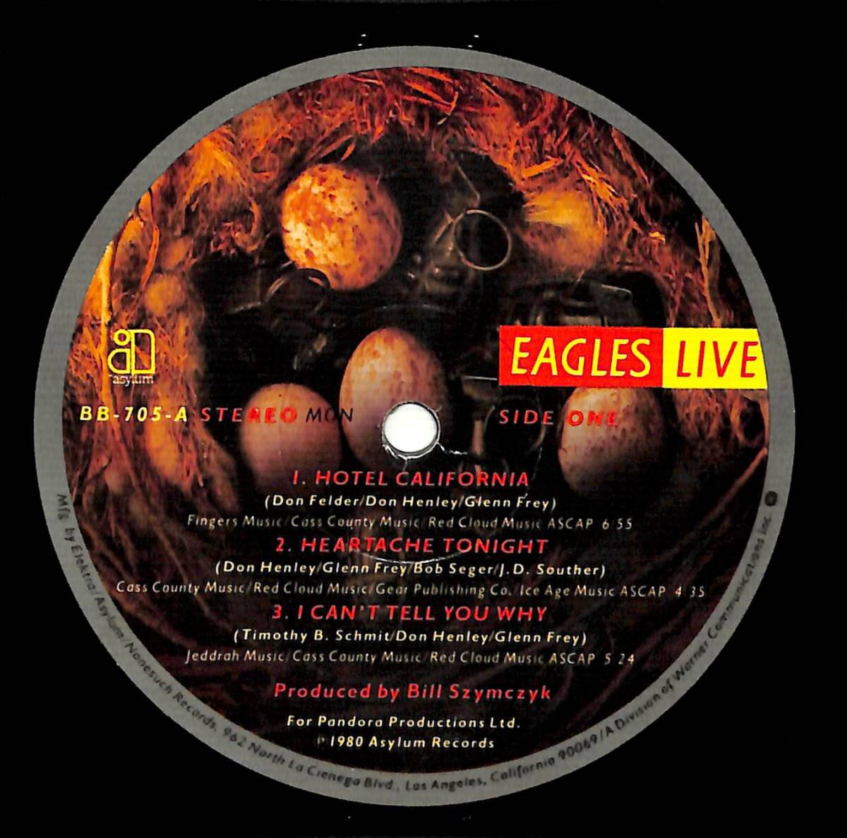 e3845/2LP/ポスター付/Eagles/Eagles Live_画像4