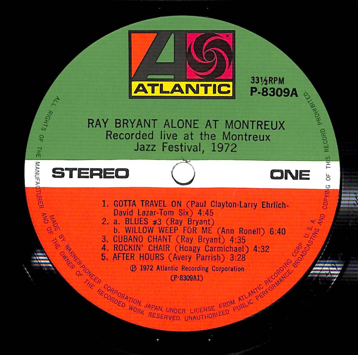 e3649/LP/帯付/レイ・ブライアント/アローン・アット・モントルー/Ray Bryant/Alone At Montreux_画像3
