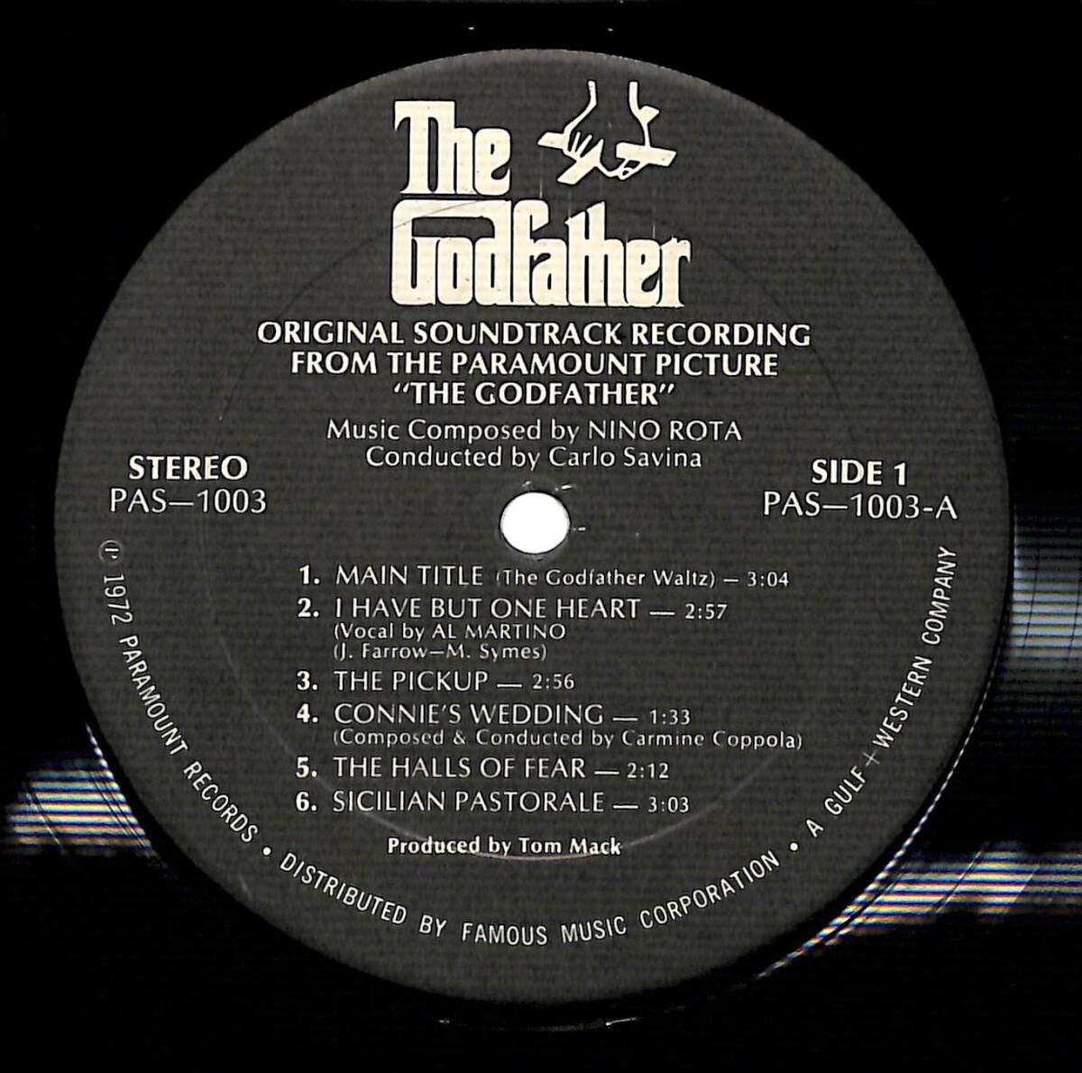 e3856/LP/米/OST/ゴッドファーザー/ニーノ・ロータ/The Godfather_画像3