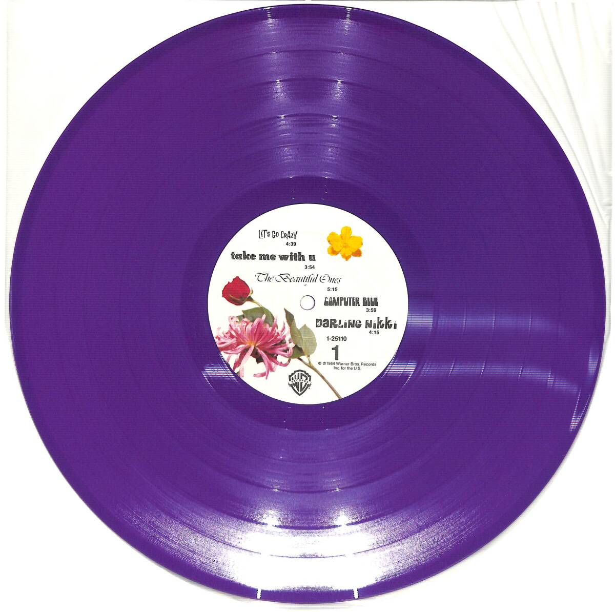 e3763/LP/米/カラー盤/ハイプステッカー付/Prince And The Revolution/Purple Rain_画像3