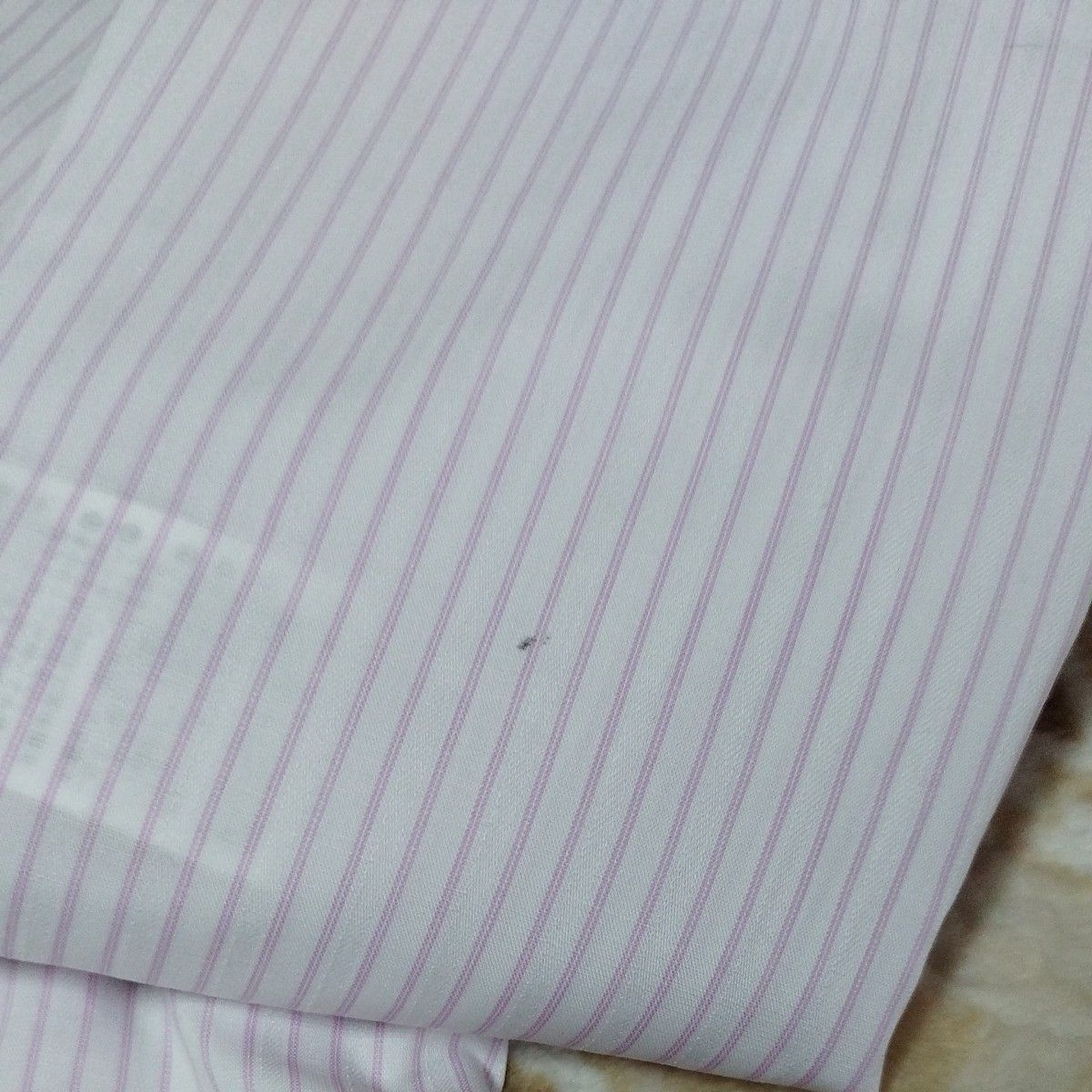 オンリー　ブラウス　シャツ　リクルート　ストライプ　9　半袖　美品　袖口リボン