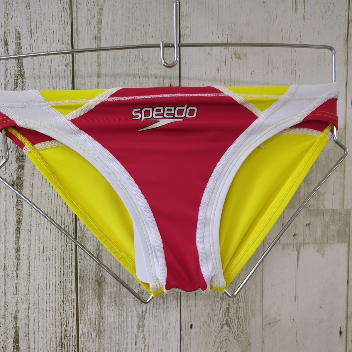 *[04]S размер .. купальный костюм speedo скорость . хлеб бумеранг специальный заказ красный × белый × желтый SC41921N[ прекрасный товар ][ не использовался ]