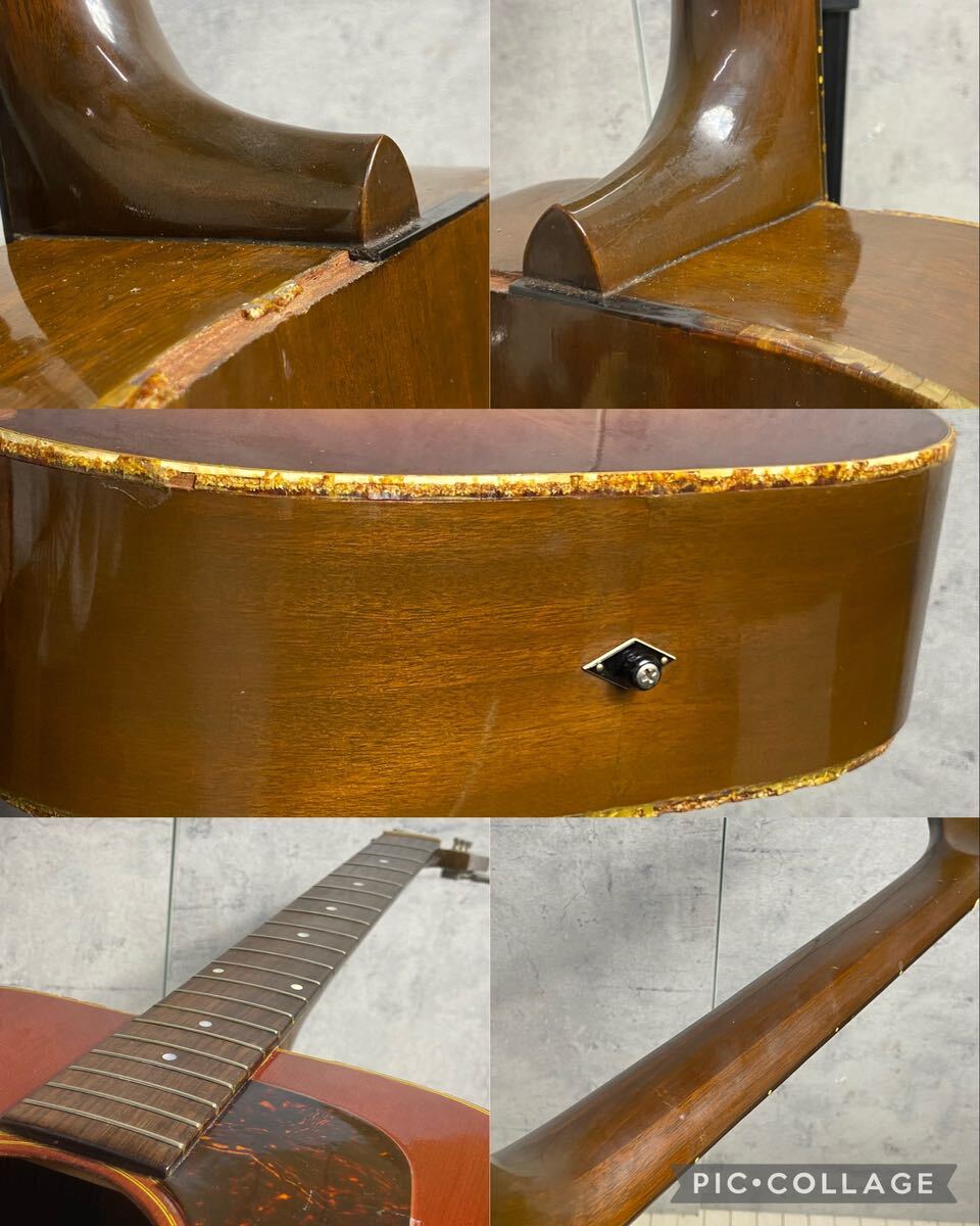 D240506【超希少】Gibson U.S.A. ギブソン USA 70年代 ヴィンテージ アコースティックギター J-45 DELUXE A002564 本体【現状販売】の画像7